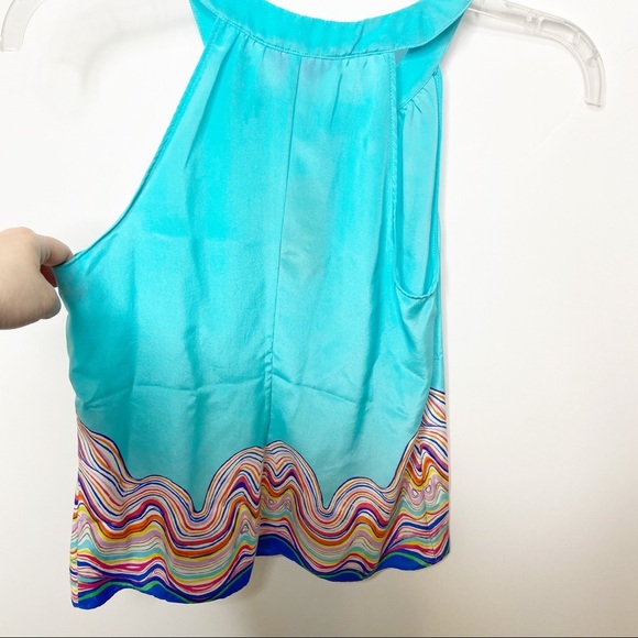 NWT Lilly Pulitzer Silk Rohan Blouse Shorely Blue - Picture 4 of 5